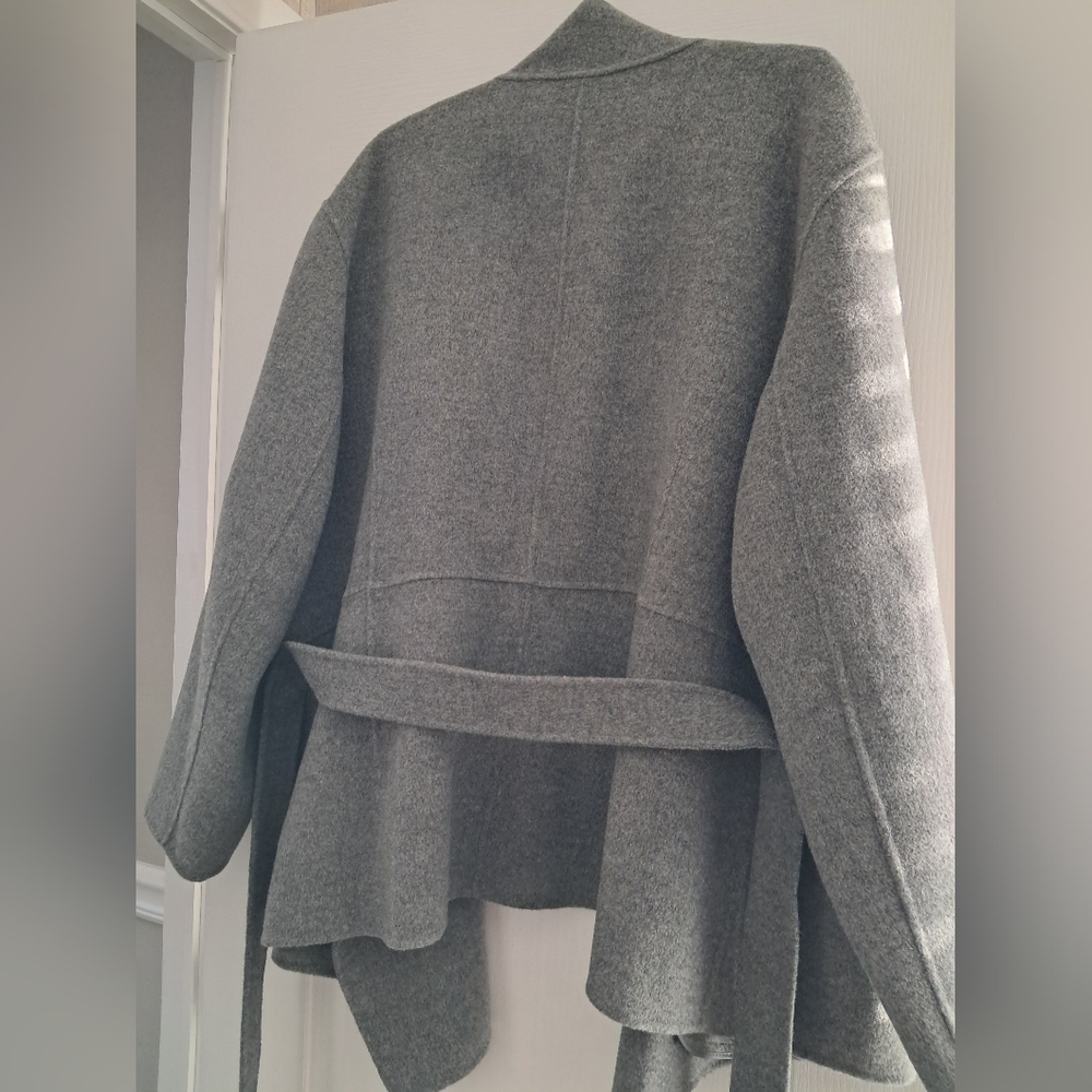 Wool belted jacket